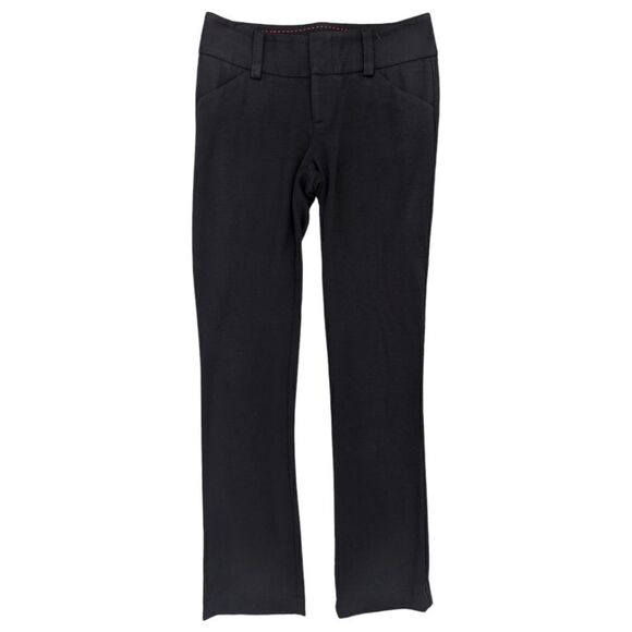 alice + olivia Employed Stretch Slim Black Trousers Women's Size 4 - Picture 1 of 5
